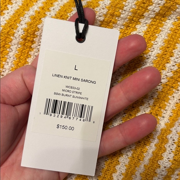 BNWT Onia swim Linen Knit Mini Sarong- Large - Picture 3 of 6